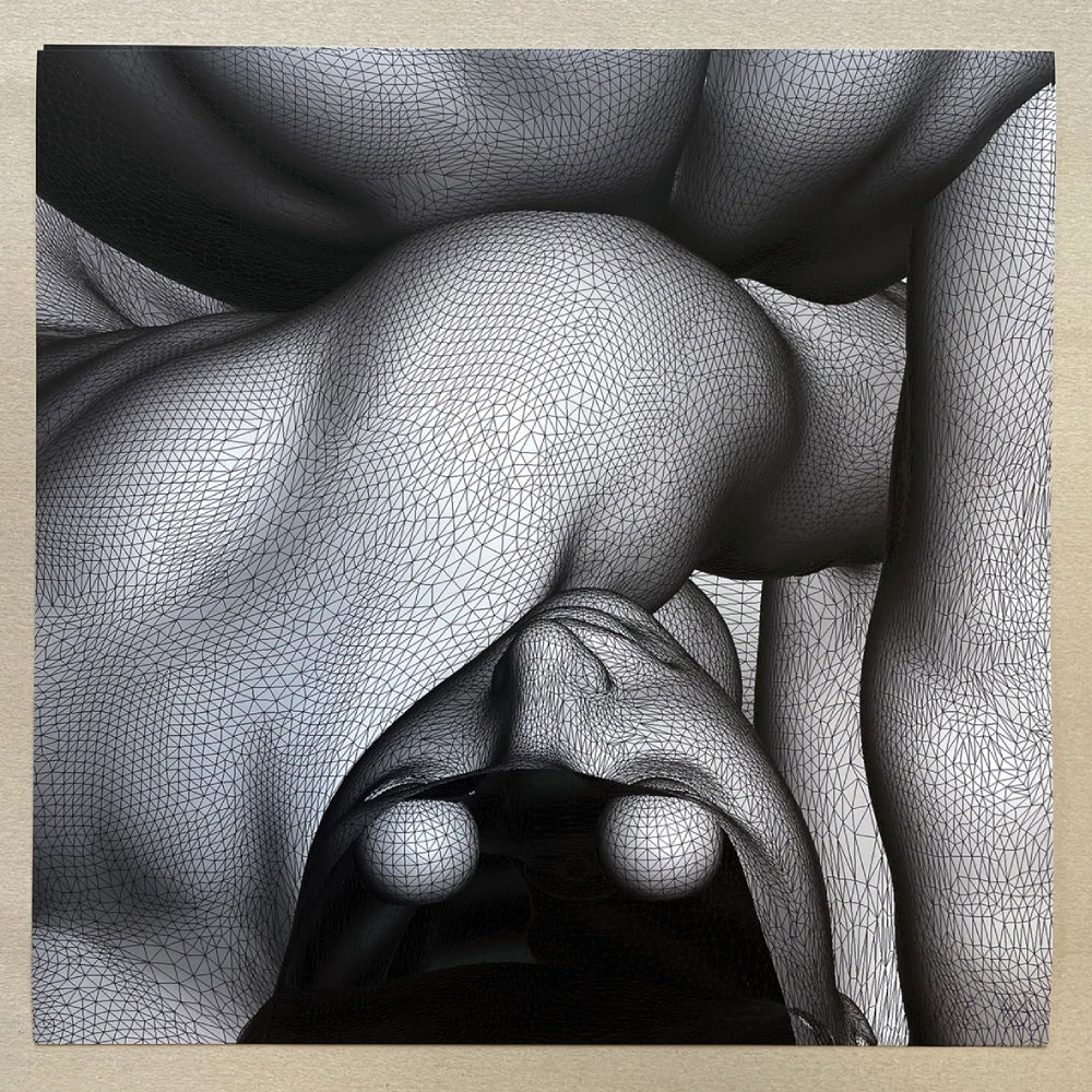 Mesh Goddess Eyes (grey) (giclée print)