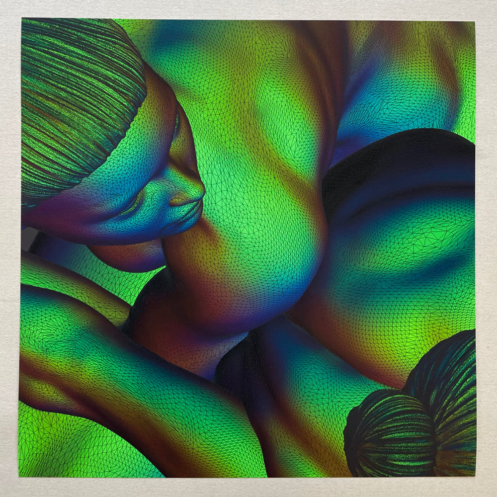 Mesh Goddess Bodies (green) (giclée print)